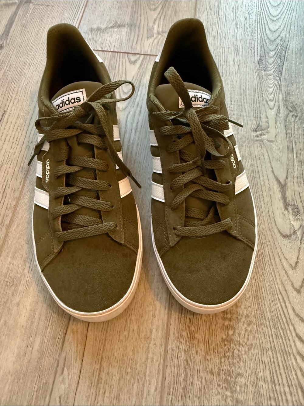 adidas Olive Green Suede Sneakers